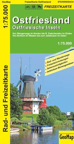 Abbildung von GeoMap | Ostfriesland Ostfriesische Inseln 1:75.000 Rad- und Freizeitkarte | 7. Auflage | 2022 | beck-shop.de