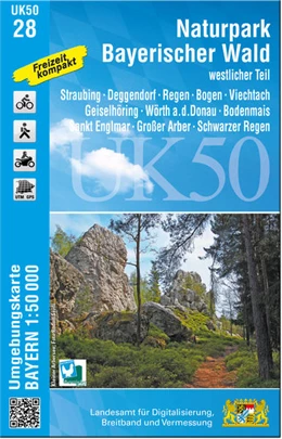 Abbildung von UK50-28 Naturpark Bayerischer Wald - westlicher Teil 1:50 000 (UK50-28) | 1. Auflage | 2022 | beck-shop.de