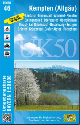 Abbildung von Kempten (Allgäu) 1 : 50 000 (UK50-46) | 1. Auflage | 2022 | beck-shop.de