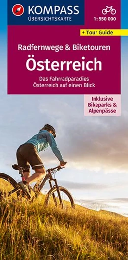 Abbildung von KOMPASS-Karten GmbH | KOMPASS Radfernwegekarte Radfernwege & Biketouren Österreich - Übersichtskarte 1:300.000 | 1. Auflage | 2022 | beck-shop.de