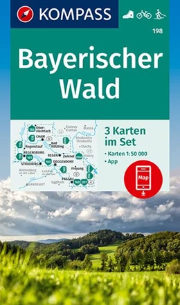 Abbildung von KOMPASS-Karten GmbH | KOMPASS Wanderkarten-Set 198 Bayerischer Wald (3 Karten) 1:50.000 | 1. Auflage | 2022 | beck-shop.de