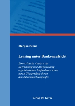 Abbildung von Nemet | Leasing unter Bankenaufsicht | 1. Auflage | 2022 | 548 | beck-shop.de