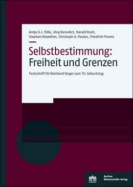 Abbildung von Selbstbestimmung: Freiheit und Grenzen | 1. Auflage | 2021 | beck-shop.de
