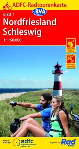 Abbildung von Allgemeiner Deutscher Fahrrad-Club e.V. (ADFC) / BVA BikeMedia GmbH | ADFC-Radtourenkarte 1 Nordfriesland /Schleswig 1:150.000, reiß- und wetterfest, E-Bike geeignet, GPS-Tracks Download | 10. Auflage | 2022 | beck-shop.de
