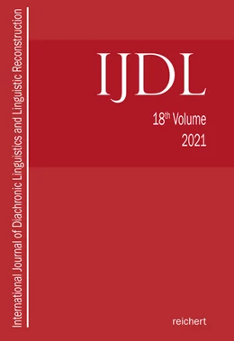 Abbildung von Hill / Kümmel | International Journal of Diachronic Linguistics and Linguistic Reconstruction | 1. Auflage | 2021 | beck-shop.de
