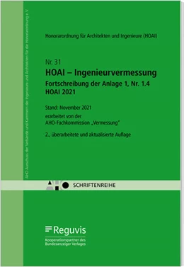 Abbildung von HOAI - Ingenieurvermessung - Fortschreibung der Anlage 1, Nr. 1.4 HOAI 2021 | 2. Auflage | 2022 | Heft 31 | beck-shop.de