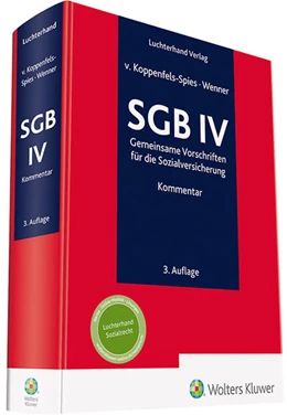 Abbildung von Koppenfels-Spies / Wenner | SGB IV - Kommentar | 3. Auflage | 2022 | beck-shop.de