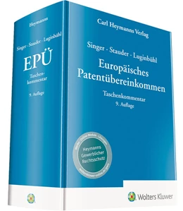 Abbildung von Singer / Luginbühl | EPÜ - Europäisches Patentübereinkommen | 9. Auflage | 2022 | beck-shop.de