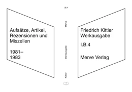 Abbildung von Kittler | Werkausgabe | 1. Auflage | 2022 | beck-shop.de