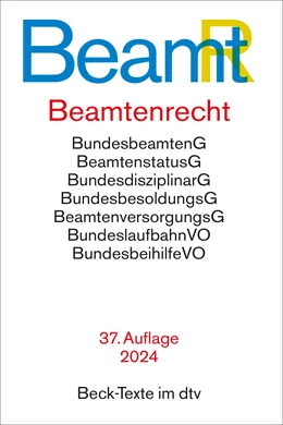 Abbildung von Beamtenrecht: BeamtR | 37. Auflage | 2024 | 5529 | beck-shop.de