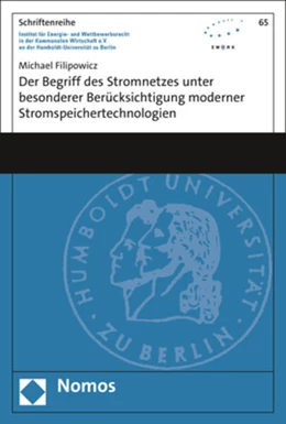 Abbildung von Filipowicz | Der Begriff des Stromnetzes unter besonderer Berücksichtigung moderner Stromspeichertechnologien | 1. Auflage | 2022 | beck-shop.de