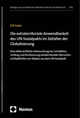 Abbildung von Askin | Die extraterritoriale Anwendbarkeit des UN-Sozialpakts im Zeitalter der Globalisierung | 1. Auflage | 2024 | beck-shop.de