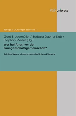 Abbildung von Brudermüller / Meder | Wer hat Angst vor der Errungenschaftsgemeinschaft? | 1. Auflage | 2013 | beck-shop.de