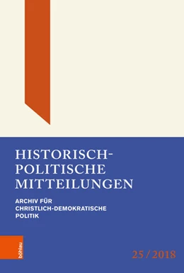 Abbildung von Brechenmacher / Buchstab | Historisch-politische Mitteilungen | 1. Auflage | 2019 | beck-shop.de