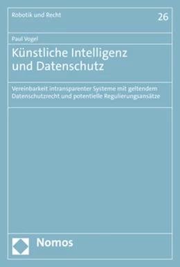 Abbildung von Vogel | Künstliche Intelligenz und Datenschutz | 1. Auflage | 2022 | beck-shop.de