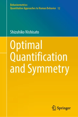 Abbildung von Nishisato | Optimal Quantification and Symmetry | 1. Auflage | 2022 | beck-shop.de