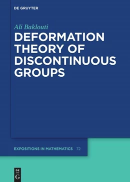 Abbildung von Baklouti | Deformation Theory of Discontinuous Groups | 1. Auflage | 2022 | 72 | beck-shop.de