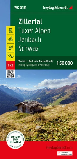 Abbildung von Freytag & Berndt | Zillertal, Wander-, Rad- und Freizeitkarte 1:50.000, freytag & berndt, WK 151 | 1. Auflage | 2023 | beck-shop.de