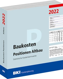 Abbildung von BKI Baukosten Positionen Altbau 2022 | 1. Auflage | 2022 | beck-shop.de