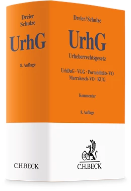 Abbildung von Dreier / Schulze | Urheberrechtsgesetz: UrhG | 8. Auflage | 2025 | beck-shop.de