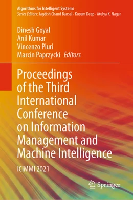 Abbildung von Goyal / Kumar | Proceedings of the Third International Conference on Information Management and Machine Intelligence | 1. Auflage | 2022 | beck-shop.de