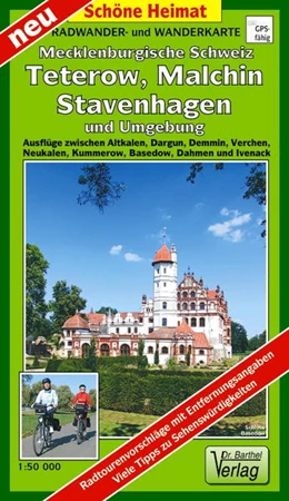 Abbildung von Radwander- und Wanderkarte Mecklenburgische Schweiz, Teterow, Malchin, Stavenhagen und Umgebung 1 : 50 000 | 1. Auflage | 2022 | beck-shop.de