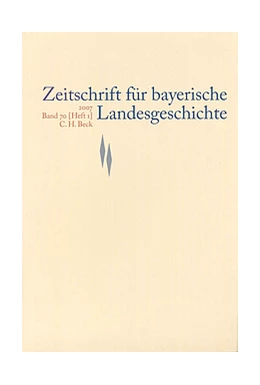 Abbildung von Zeitschrift für bayerische Landesgeschichte Band 85 Heft 1/2022 | 1. Auflage | 2023 | beck-shop.de