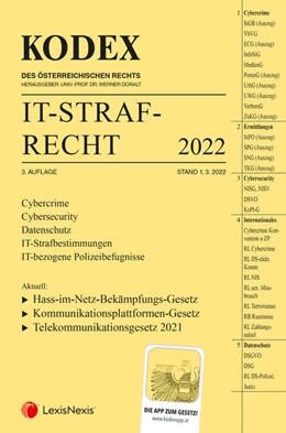 Abbildung von Doralt | KODEX IT-Strafrecht 2022 - inkl. App | 3. Auflage | 2022 | beck-shop.de