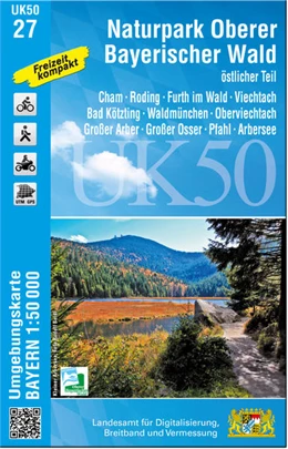 Abbildung von Naturpark Oberer Bayerischer Wald, östlicher Teil 1 : 50 000 (UK50-27) | 1. Auflage | 2022 | beck-shop.de