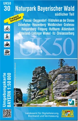Abbildung von Naturpark Bayerischer Wald - südlicher Teil 1 : 50 000 (UK50-30) | 1. Auflage | 2022 | beck-shop.de