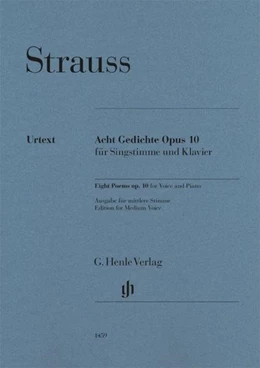 Abbildung von Oppermann | Strauss, Richard - Acht Gedichte op. 10 | 1. Auflage | 2022 | beck-shop.de
