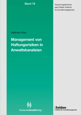 Abbildung von Kilian | Management von Haftungsrisiken in Anwaltskanzleien | 1. Auflage | 2014 | 16 | beck-shop.de