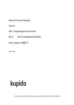 Abbildung von Chaves Nogales | Die Verteidigung Madrids | 1. Auflage | 2025 | beck-shop.de