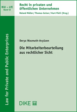 Abbildung von Wasmuth | Die Mitarbeiterbeurteilung aus rechtlicher Sicht | | 2022 | Band 52 | beck-shop.de