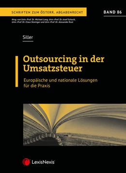 Abbildung von Siller | Outsourcing in der Umsatzsteuer | 1. Auflage | 2022 | beck-shop.de