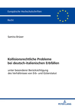 Abbildung von Brüser | Kollisionsrechtliche Probleme bei deutsch-italienischen Erbfällen | 1. Auflage | 2022 | beck-shop.de