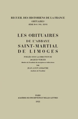 Abbildung von Les obituaires de l'abbaye Saint-Martial de Limoges | 1. Auflage | 2022 | beck-shop.de