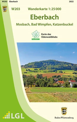 Abbildung von Lgl | W203 Wanderkarte 1:25 000 Eberbach | 1. Auflage | 2022 | beck-shop.de