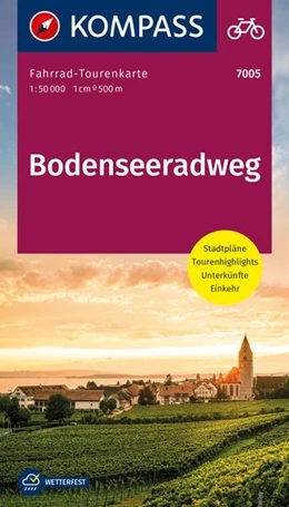 Abbildung von KOMPASS Fahrrad-Tourenkarte Bodenseeradweg 1:50.000 | 1. Auflage | 2022 | beck-shop.de