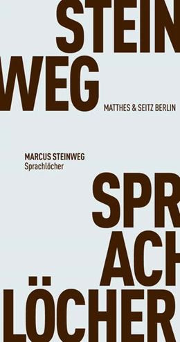 Abbildung von Steinweg | Sprachlöcher | 1. Auflage | 2023 | beck-shop.de