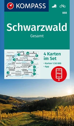 Abbildung von KOMPASS Wanderkarten-Set 888 Schwarzwald Gesamt (4 Karten) 1:50.000 | 1. Auflage | 2022 | beck-shop.de