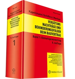 Abbildung von Kapellmann / Schiffers | Vergütung, Nachträge und Behinderungsfolgen beim Bauvertrag • Band 1 | 8. Auflage | 2024 | beck-shop.de