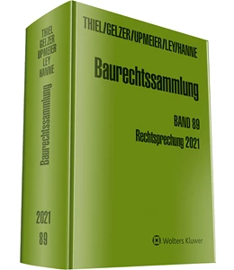 Abbildung von Gelzer / Hanne | Baurechtssammlung Band 89 | 1. Auflage | 2022 | beck-shop.de