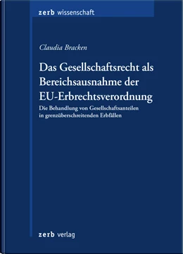 Abbildung von Bracken | Das Gesellschaftsrecht als Bereichsausnahme der EU-Erbrechtsverordnung | 1. Auflage | 2022 | beck-shop.de