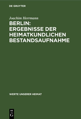 Abbildung von Herrmann | Berlin: Ergebnisse der heimatkundlichen Bestandsaufnahme | 1. Auflage | 1988 | beck-shop.de