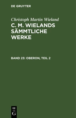 Abbildung von Wieland | Oberon, Teil 2 | 1. Auflage | 1797 | beck-shop.de