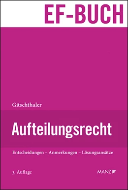 Abbildung von Gitschthaler | Aufteilungsrecht | 3. Auflage | 2022 | beck-shop.de