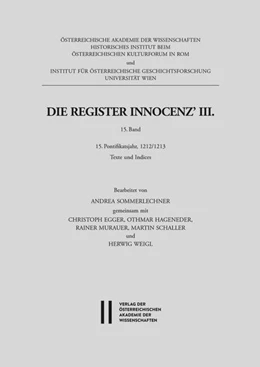 Abbildung von Sommerlechner | Die Register Innocenz’ III. 15. Band | 1. Auflage | 2022 | 15 | beck-shop.de