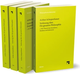 Abbildung von Schopenhauer / Schubbe | Vorlesung über Die gesamte Philosophie oder die Lehre vom Wesen der Welt und dem menschlichen Geiste, Bde. 1-4 (Set) | 1. Auflage | 2022 | beck-shop.de