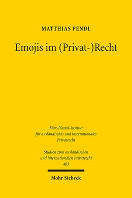 Abbildung von Pendl | Emojis im (Privat-)Recht | 1. Auflage | 2022 | 483 | beck-shop.de